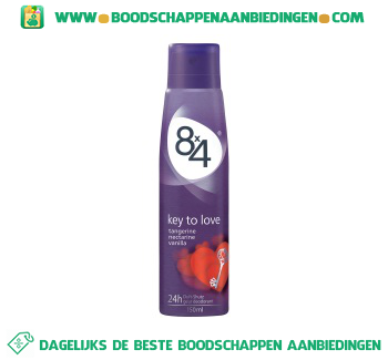 8 x 4 Deospray key to love aanbieding