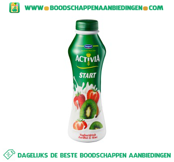 Activia Start aardbei kiwi aanbieding