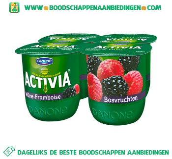 Activia Yoghurt bosvruchten 4-pak aanbieding