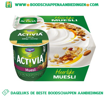 Activia Yoghurt muesli 4-pak aanbieding