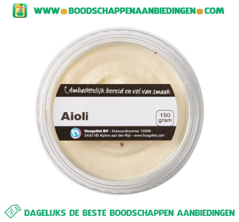 Aioli aanbieding