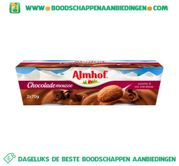 Chocolade mousse aanbieding