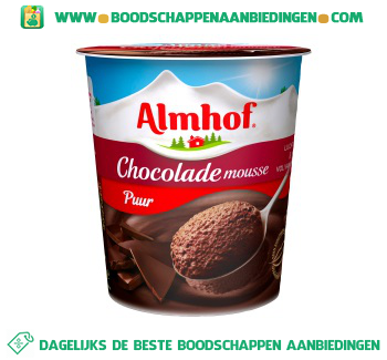 Chocolademousse puur aanbieding