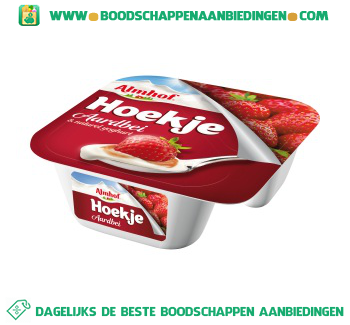 Hoekje aardbei yoghurt aanbieding