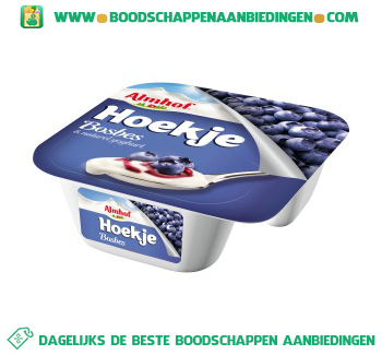 Hoekje bosbes yoghurt aanbieding