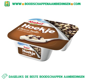 Almhof Hoekje choco balls yoghurt aanbieding