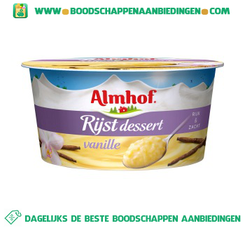 Rijstdessert vanille aanbieding