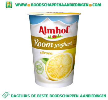 Almhof Roomyoghurt citroen aanbieding