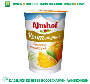 Almhof Roomyoghurt spaanse sinaasappel aanbieding