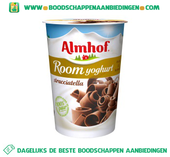 Almhof Roomyoghurt stracciatella aanbieding