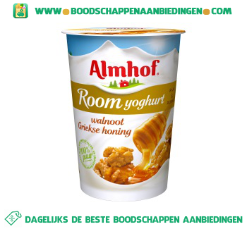 Roomyoghurt walnoot honing aanbieding