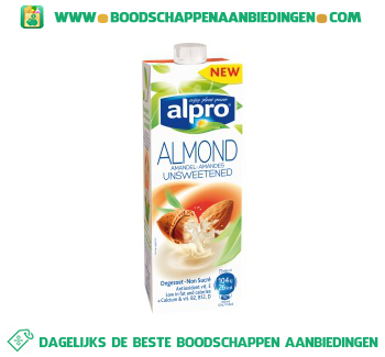 Alpro Amandel drink ongezoet houdbaar (lactosevrij) aanbieding