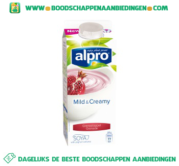 Alpro Mild&creamy granaatappel aanbieding