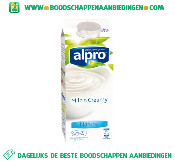 Alpro Mild&creamy naturel (lactosevrij) aanbieding