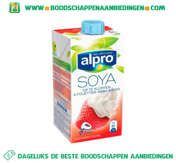 Alpro Op te kloppen (lactosevrij) aanbieding