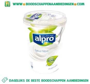 Alpro Plantaardige variatie op yoghurt naturel aanbieding