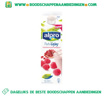 Alpro Pur’Enjoy drink framboos granaatappel fresh aanbieding