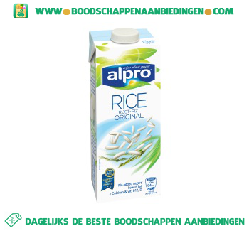 Alpro Rijst drink houdbaar (lactosevrij) aanbieding