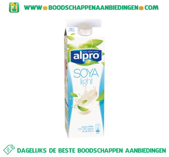 Alpro Sojadrink light fresh aanbieding