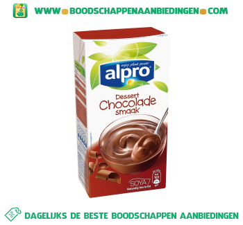 Alpro Soya dessert choco (lactosevrij) aanbieding