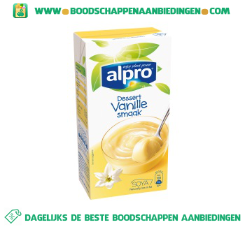 Alpro Soya dessert vanille (lactosevrij) aanbieding