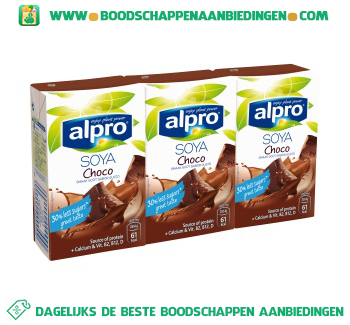 Alpro Soya drink choco (lactosevrij) aanbieding