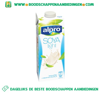 Alpro Soya drink light natural (lactosevrij) aanbieding