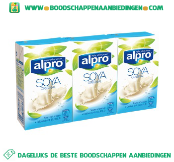 Alpro Soya drink natural (lactosevrij) aanbieding