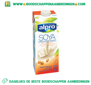 Alpro Soya drink ongezoet (lactosevrij) aanbieding