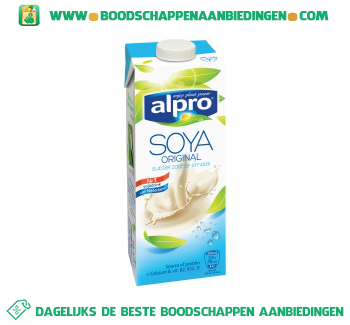 Alpro Soya drink original (lactosevrij) aanbieding
