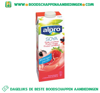 Alpro Soya drink rode vruchten (lactosevrij) aanbieding