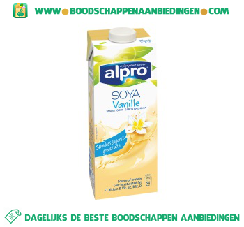 Alpro Soya drink vanille (lactosevrij) aanbieding