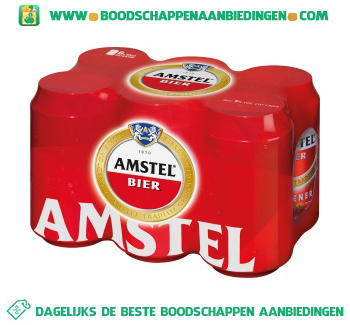 Amstel Pak 6 blikjes aanbieding