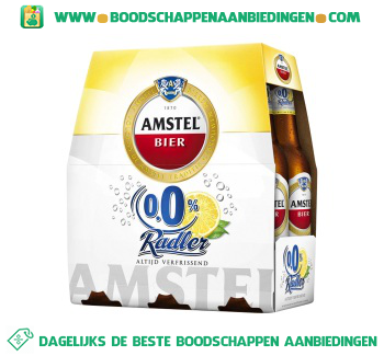 Amstel Radler 0.0% lemon pak 6 flesjes aanbieding