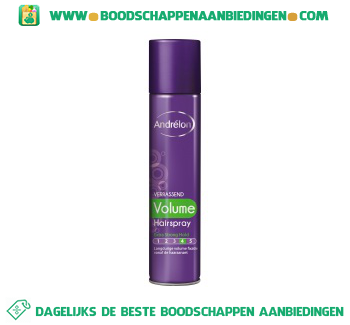 Andrélon Hairspray volume spray aanbieding
