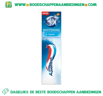 Aquafresh Tandpasta 3x whitening original aanbieding