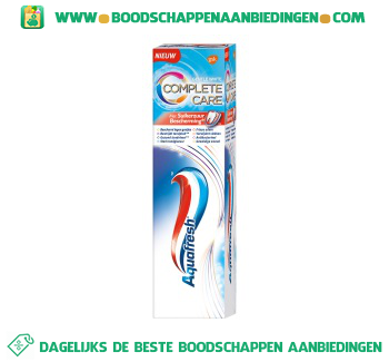 Aquafresh Tandpasta complete care whitening aanbieding