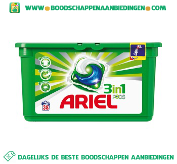 Ariel 3in1 PODS regular wascapsules 38 wasbeurten aanbieding