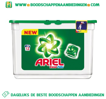 Ariel Excel tabs regular wascapsules 13 wasbeurten aanbieding