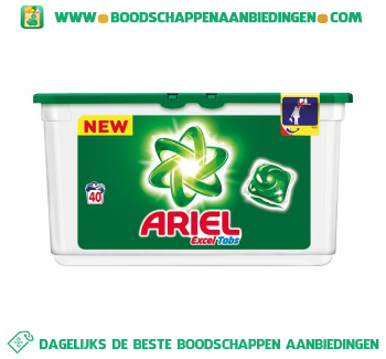 Ariel Excel tabs regular wascapsules 40 wasbeurten aanbieding