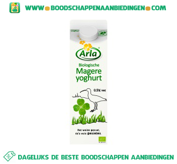 Biologische magere yoghurt aanbieding