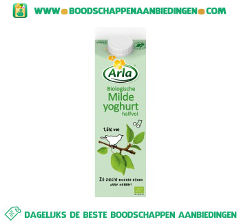 Biologische milde yoghurt halfvol aanbieding