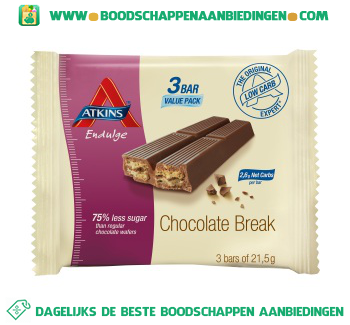 Atkins Chocolate break aanbieding