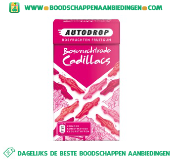 Autodrop Bosvruchtrode cadillacs aanbieding