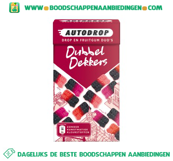 Autodrop Dubbeldekkers aanbieding