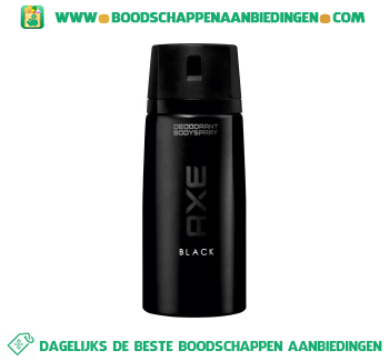 Deodorant spray black aanbieding