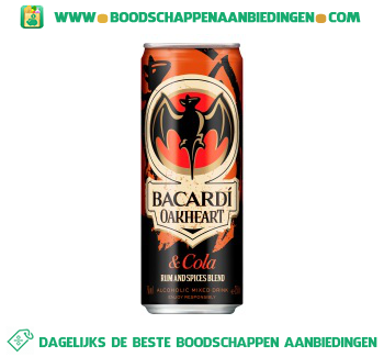 Bacardi Oakheart & cola aanbieding