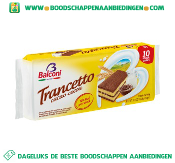 Trancetto cacao aanbieding