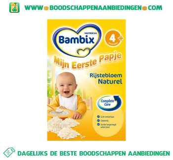 Bambix Mijn eerste papje rijstebloem naturel aanbieding