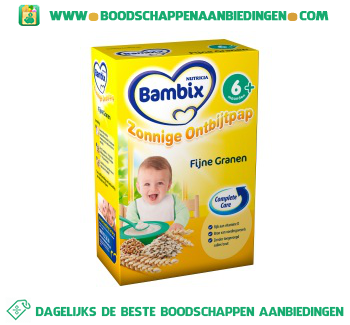 Bambix Zonnige ontbijtpap fijne granen 6 mnd aanbieding